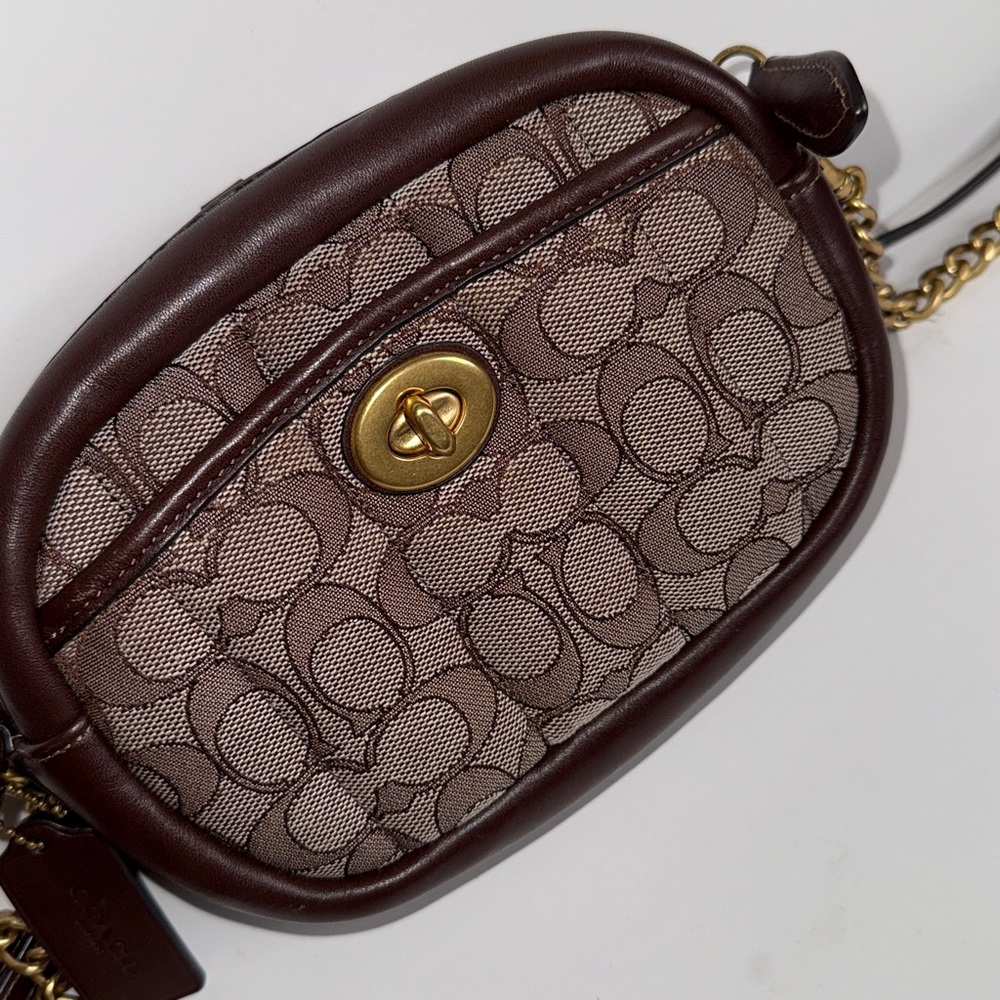 Coach Brown Leather Crossbody Bag